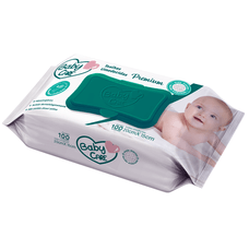 Toalha Umedecida Baby Care com 100 Unidades