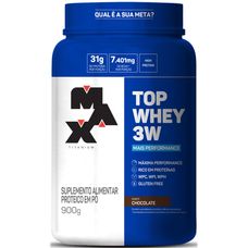 Top Whey 3W Max Titanium Mais Performance Chocolate 900g