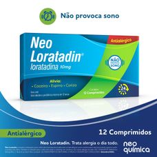 Neo Loratadin Neo Quimica 10mg com 12 comprimidos