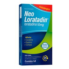 Neo Loratadin Neo Quimica 10mg com 12 comprimidos