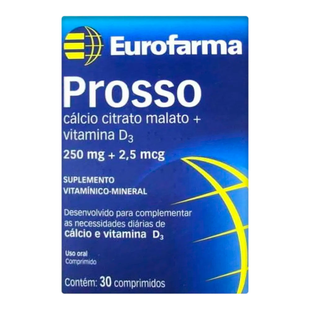 Suplemento Vitamínico Mineral Prosso 30 Comprimidos