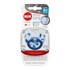 Chupeta Nuk Classic Azul Ortodôntico Tamanho 2 6-18 Meses
