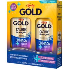 Shampoo+ Condicionador Niely Gold Chachos Do Seu Jeito 275ml+ 175ml