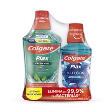 Enxaguante Bucal Colgate Plax Fresh Mint 500ml + R$1,99 Leve 1 Enxaguante 250ml
