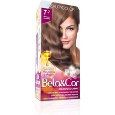 Tintura Bela & Cor Kit 7.7 Marrom Dourado