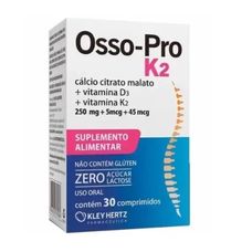 Osso-Pro K2  Kley Hertz 250mg+ 2,5mcg com 30 comprimidos