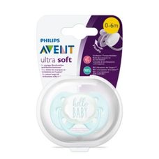 Chupeta Avent Ultra Soft 0-6 Meses Meninos Un/Scf522/01