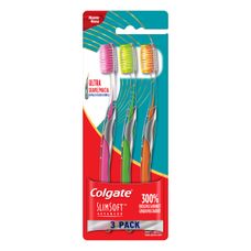 Escova Dental Colgate Slim Soft Advanced com 3 Unidades