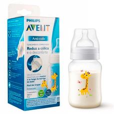 Mamadeira Philips Avent Anti-Cólica Clássica Girafa 260ml