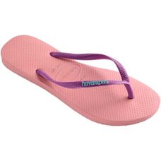 Sandália Havaianas Slim Logo Pop Up Rosa Macaron 31/32