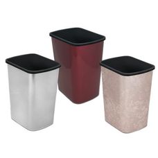 Lixeira Arqplast com Tampa Click Label Inox 9 Litros