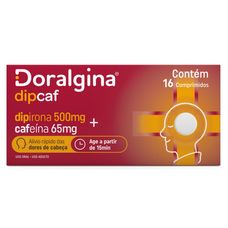 Doralgina Dipcaf Neo Quimica 500mg+ 65mg Com 16 Comprimidos