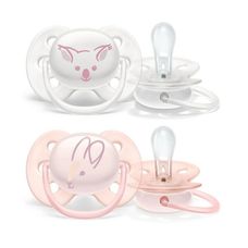 Chupeta Avent Ultra Soft 0-6 Meses Meninas