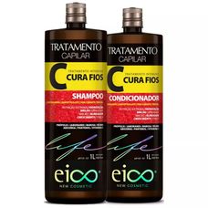 Shampoo+ Condicionador Eico Cura Fios 1000ml