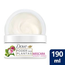 Máscara Capilar Dove Poder Das Plantas Nutrição+ Gerânio 190g