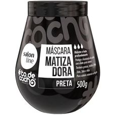 Máscara Matizadora Salon Sline Tô de Cacho Preta Maionese 500g