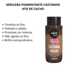 Máscara Pigmentante Salon Line Tô de Cacho Castanho 150ml