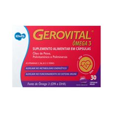 Gerovital Ômega 3 Ems com 30 cápsulas moles