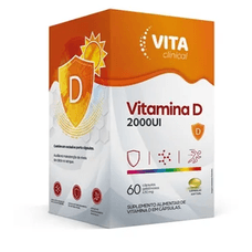 Vitamina D Vita Clinical 2000Ui com 60 cápsulas