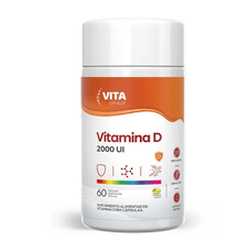 Vitamina D Vita Clinical 2000Ui com 60 cápsulas