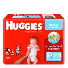 Fralda Huggies Supreme Care Jumbo Tamanho P com 28 Unidades