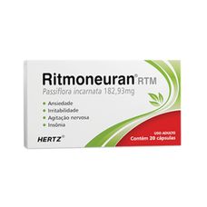 Ritmoneuran Rtm Kley Hertz 182,93mg com 20 cápsulas