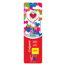 Escova Dental Colgate Twister Suave/Macia com 2 Unidades