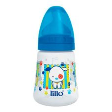 Mamadeira Lillo Desing Fashion Bico de Silicone Ortodôntico Azul 180ml