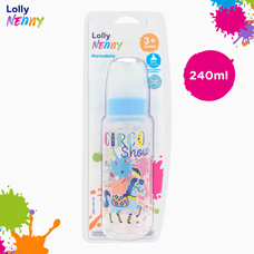Mamadeira Lolly Tip Silicone Ortodôntico Azul Sortida 240ml