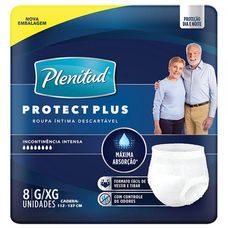 Fralda Plenitud Active Protect Plus G/XG 8 Unidades.