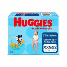 Fralda Huggies Turma da Mônica Tripla Proteção Jumbo XXG 6x22