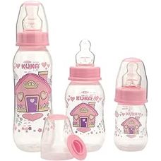 Estojo de Mamadeira Kuka Rosa Ortodôntico Natural Plus