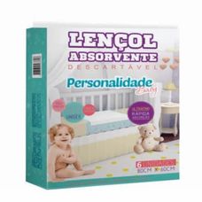 Lençol Absorvente Personalidade Descartável com 6 Unidades