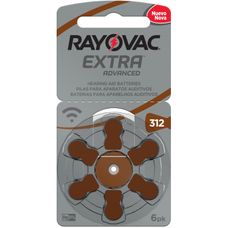 Pilha Rayovac Auditiva Tamanho 312 com 6 Unidades