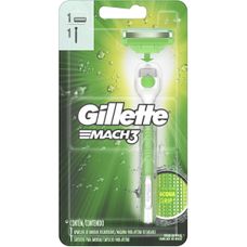 Aparelho de Barbear Gilltte Mach3 Sensitive Acqua Grip com 1 Unidade