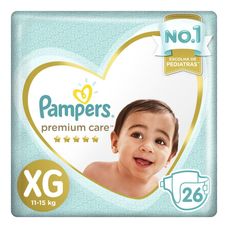 Fralda Pampers Premium Care Tamanho Xg com 26 Unidades