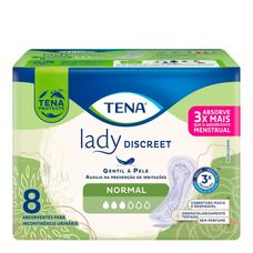 Absorvente Tena Geriátrica Lady Discreet Normal com 8 Unidades