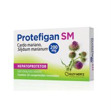 Protefigan Sm Kley Hertz 200mg com 20 comprimidos revestidos