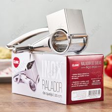 Ralador De Queijo Clink Aço Inox 20cm X 8,2cm X 5,8cm