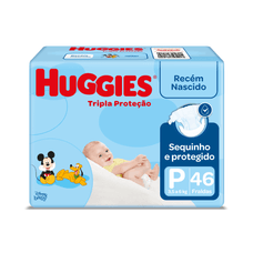 Fralda Descartável Huggies Tripla Proteção Tamanho P Com 46 Unidades