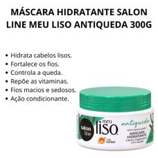 Máscara Capilar De Hidratação Salon Line Meu Liso Antiqueda 300g