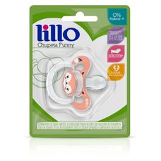 Chupeta Lillo Funny Animais Silicone Anatômica Raposa Tamanho 1
