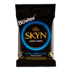 Preservativo Skyn Blowtex Extra Lubrificado com 3 Unidades