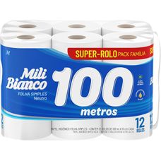 Papel Higiênico Mili Folha Dupla Neutro Leve 12 E Pague 11
