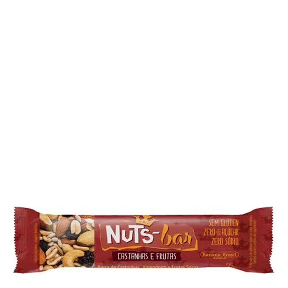 BARRA DE CEREAL NUTS CASTANHAS E FRUTAS 25G