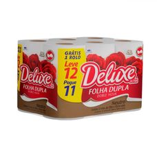 Papel Higiênico Deluxe Folha Dupla Leve 12 E Pague 11 20M