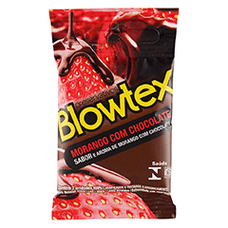 Preservativo Blowtex Morango com Chocolate