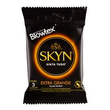 Preservativo Blowtex Skyn Extra Grande Sachê Com 3 Unidades