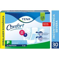 Fralda Geriátrica Tena Confort Unissex Tamanho P com 30 Unidades