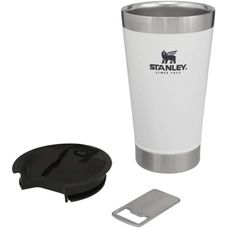 Copo Térmico Stanley Branco Com Tampa 473ml